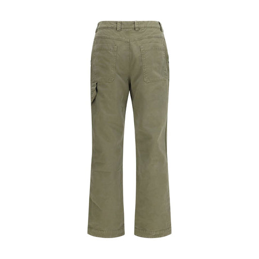 Off-White Bicolor Cotton Casual Pants