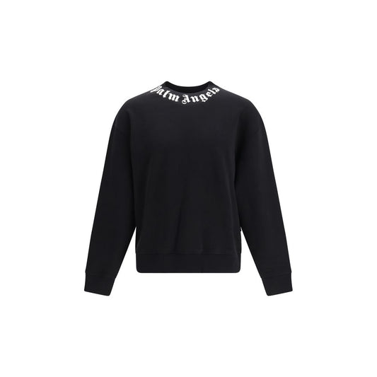 Palm Angels Black Cotton Sweatshirt