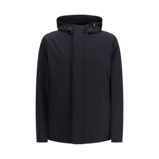 Herno Black Polyester Shell Jacket