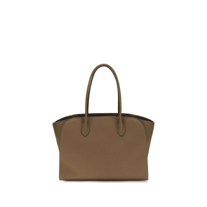The Row Brown Calf Leather Bos Taurus Shoulder Bag