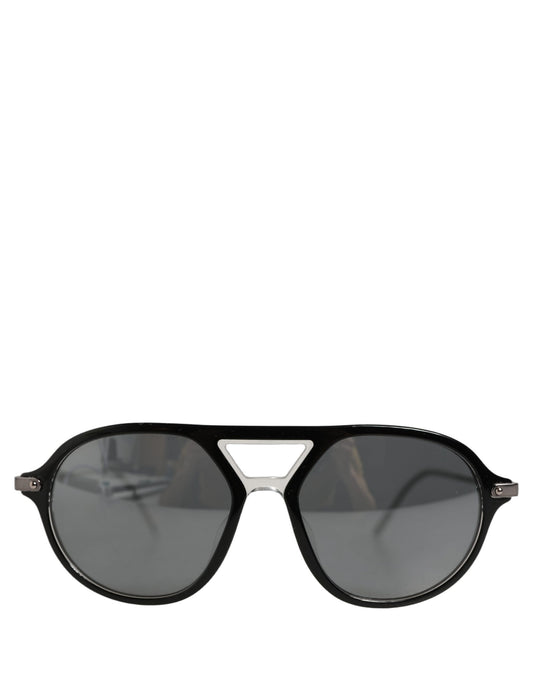 Dolce & Gabbana Black Acetate Frame DG4343F Bridge Detail Sunglasses