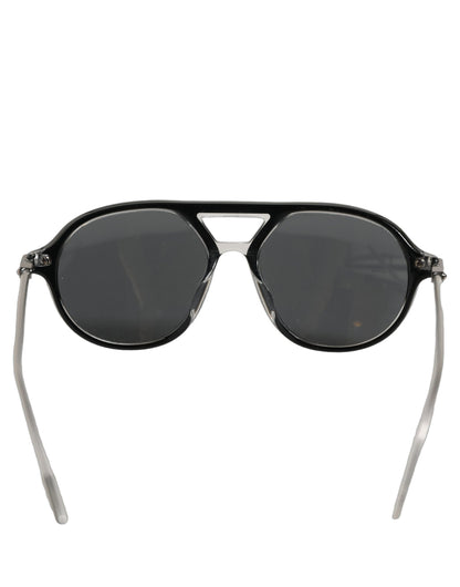 Dolce & Gabbana Black Acetate Frame DG4343F Bridge Detail Sunglasses