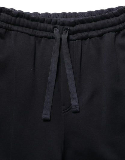 Dolce & Gabbana Dark Blue Relaxed Wide Leg Men Jogger Pants