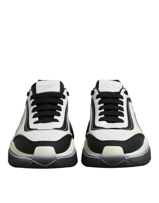 Dolce & Gabbana White Black Daymaster Two Tone Sneaker Shoes