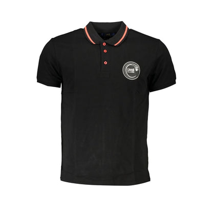 Cavalli Class Black Cotton Men's Polo Shirt