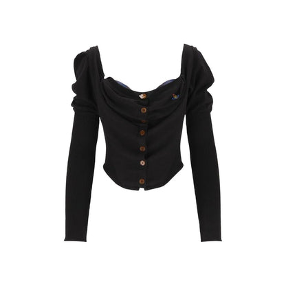 Vivienne Westwood Black Silk Cardigan
