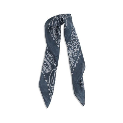 Golden Goose Blue Silk Scarf