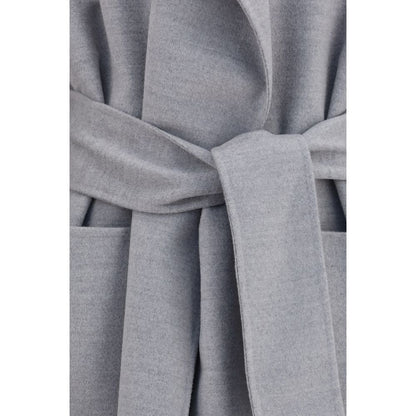 Fabiana Filippi Gray Wool Oves Aries Coat