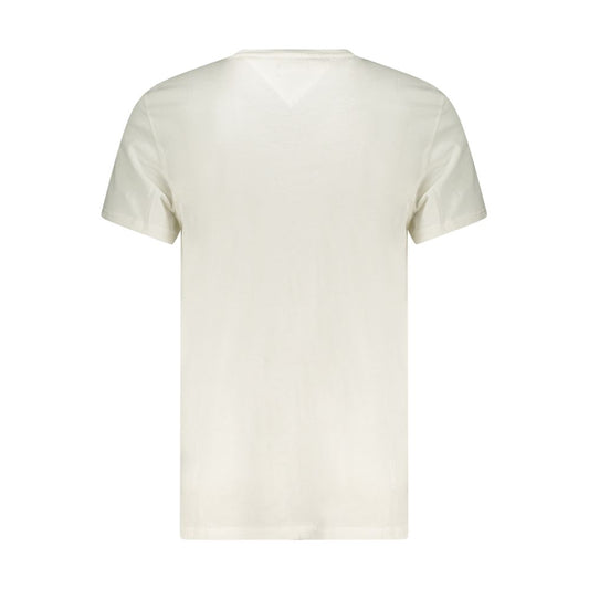 Tommy Hilfiger White Cotton Men's T-Shirt