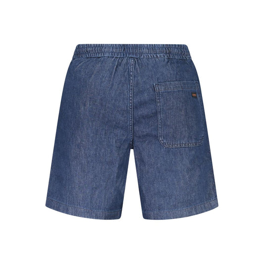 Hugo Boss Blue Cotton Men's Jean Shorts
