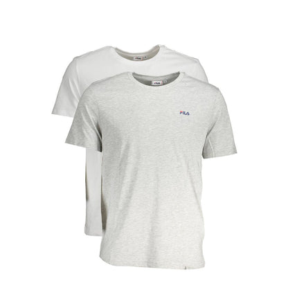 Fila Gray Cotton T-Shirt