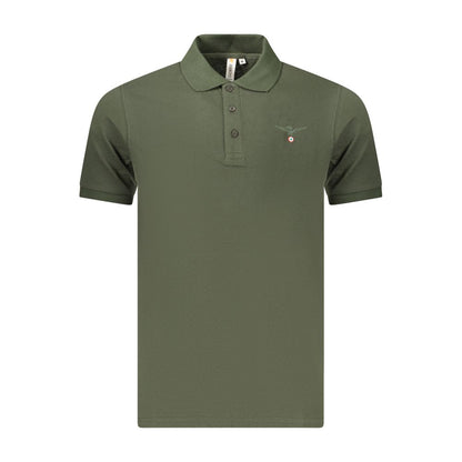 Accademia Militare Green Cotton Polo Shirt