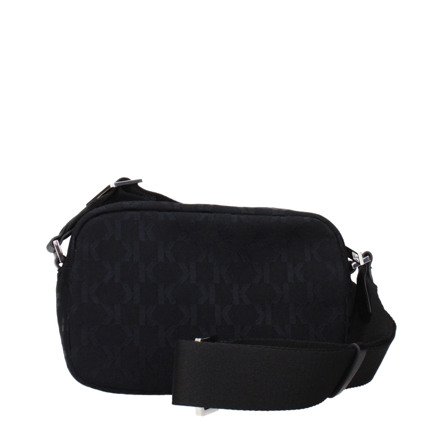 Karl Lagerfeld Black Fabric Crossbody Bag