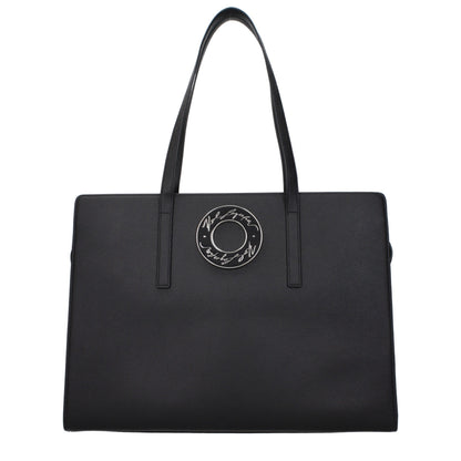 Karl Lagerfeld Black Leather Shoulder Bag