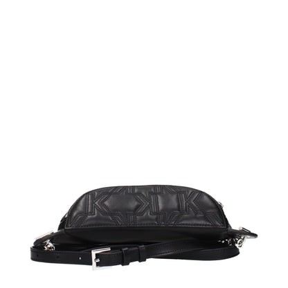 Karl Lagerfeld Black Leather Backpack