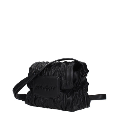 Karl Lagerfeld Black Polyester Crossbody Bag