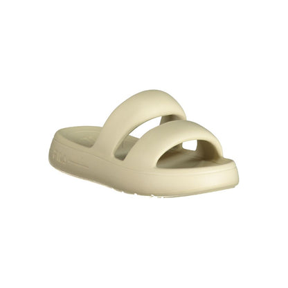 Fila Beige Polyurethane Women's Slipper