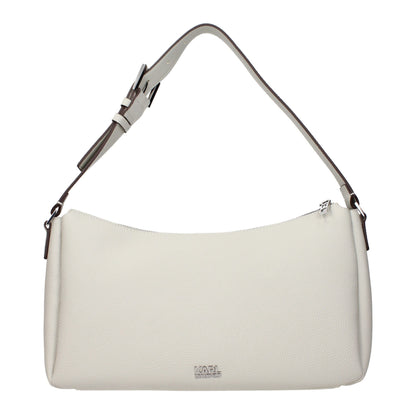 Karl Lagerfeld Gray Leather Shoulder Bag
