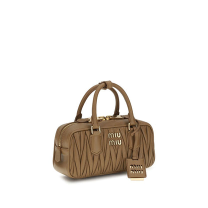 Miu Miu Beige Calf Leather Bos Taurus Handbag