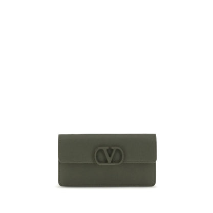 Valentino Garavani Bicolor Calf Leather Bos Taurus Wallet