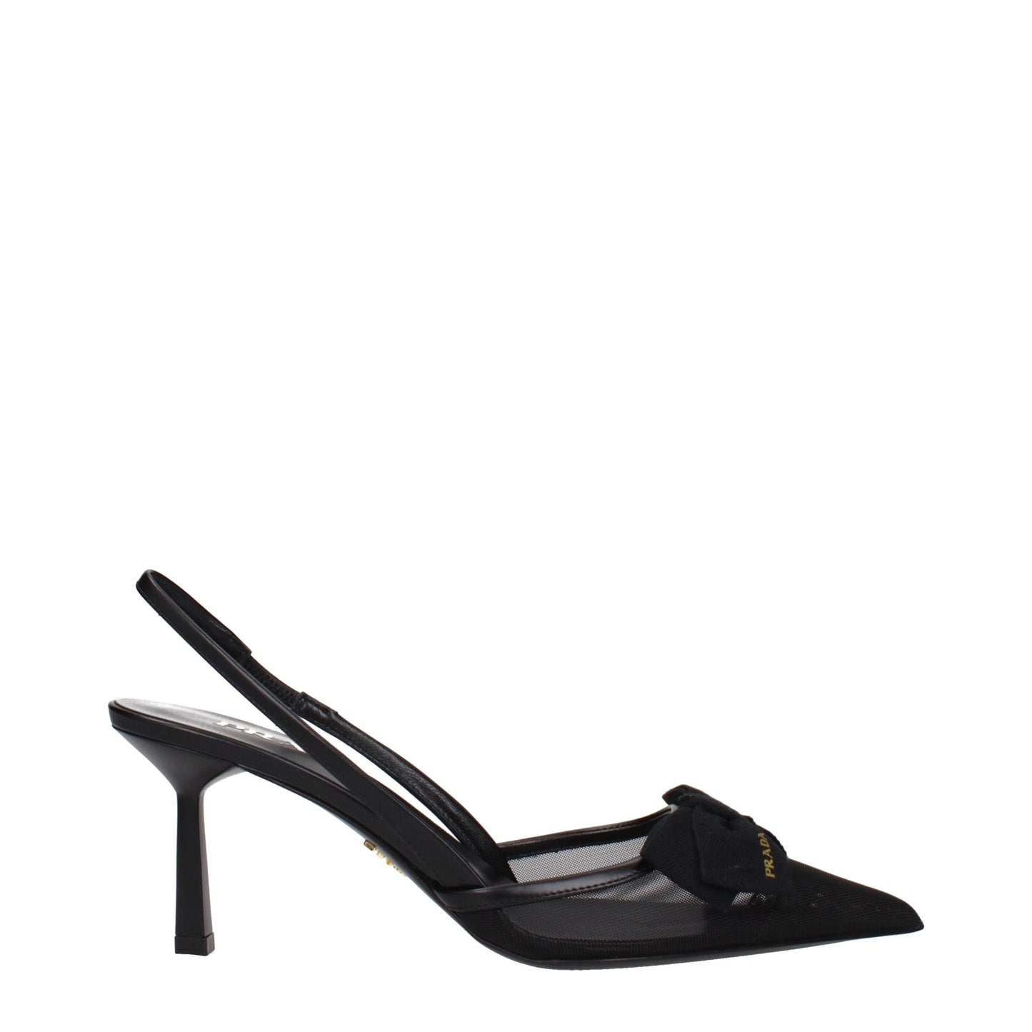 Prada Black Fibres High Heel Pumps