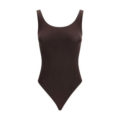 Wolford Brown Cotton Bodysuit