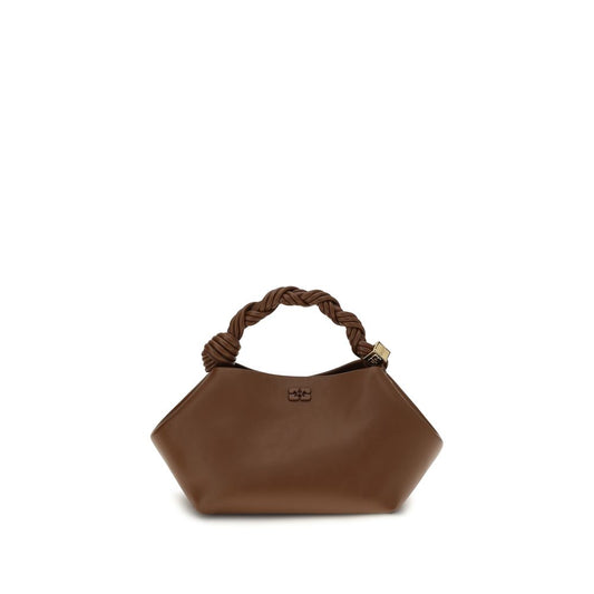 Ganni Brown Recycled Leather Handbag