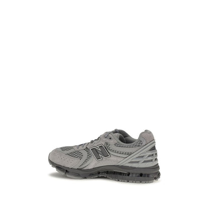 New Balance Gray Fabric Athletic Sneakers