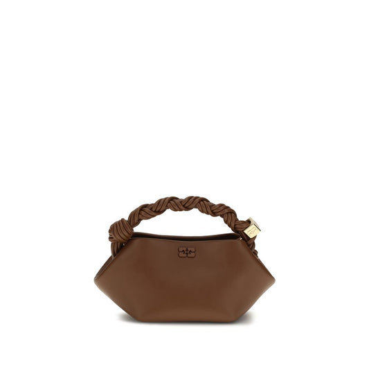 Ganni Brown Recycled Leather Handbag