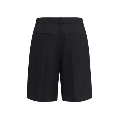 Khaite Black Wool Oves Aries Bermuda Shorts