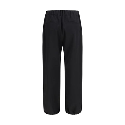 Burberry Black Wool Oves Aries Joggers (Workout Pants)