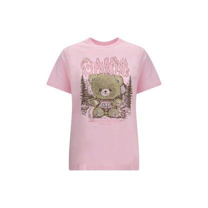 Ganni Multicolor Cotton T-Shirt