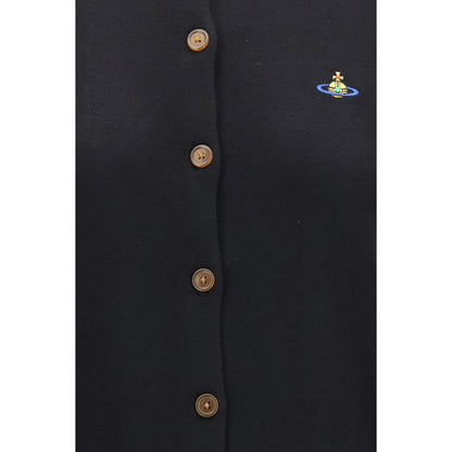 Vivienne Westwood Black Wool Oves Aries Cardigan