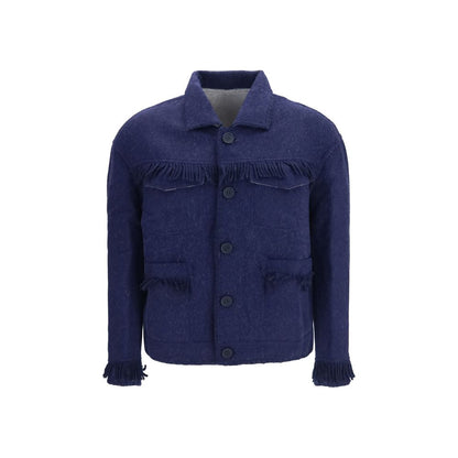 Baziszt Blue Alpaca Vicugna Pacos Full-Length Jacket