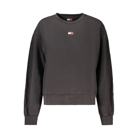 Tommy Hilfiger Black Cotton Women's Sweatshirt