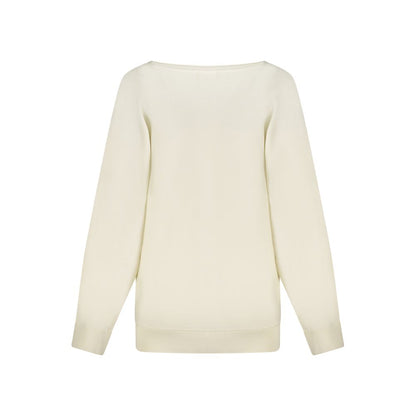 Guess Jeans White Viscose Sweatshirt