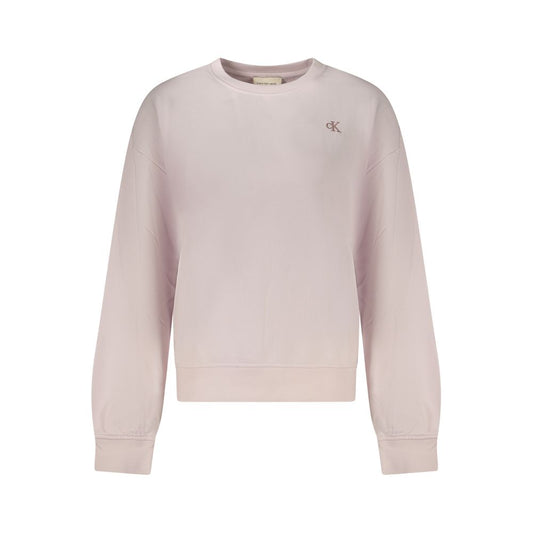 Calvin Klein Pink Cotton Women's Sweatshirt