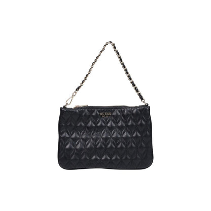 Guess Black Polyethylene Clutch Bag