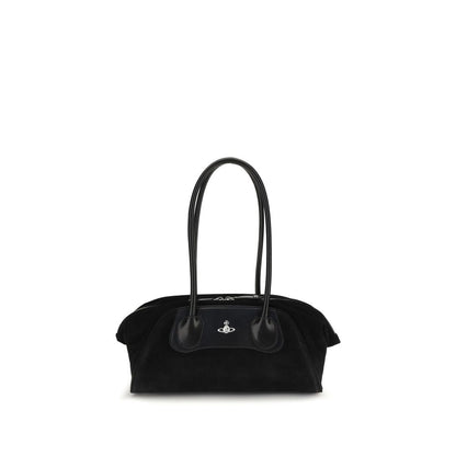 Vivienne Westwood Black Calf Leather Bos Taurus Shoulder Bag