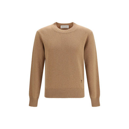 Ami Paris Brown Cashmere Sweatshirt