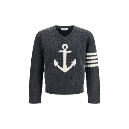 Thom Browne Gray Wool Oves Aries Sweatshirt