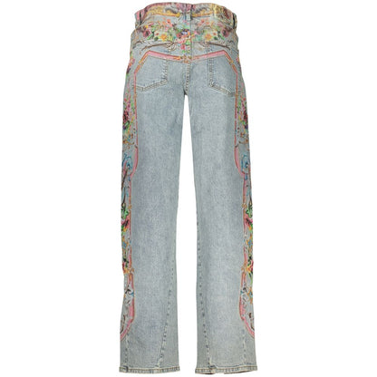 Desigual Blue Cotton Womens Jean