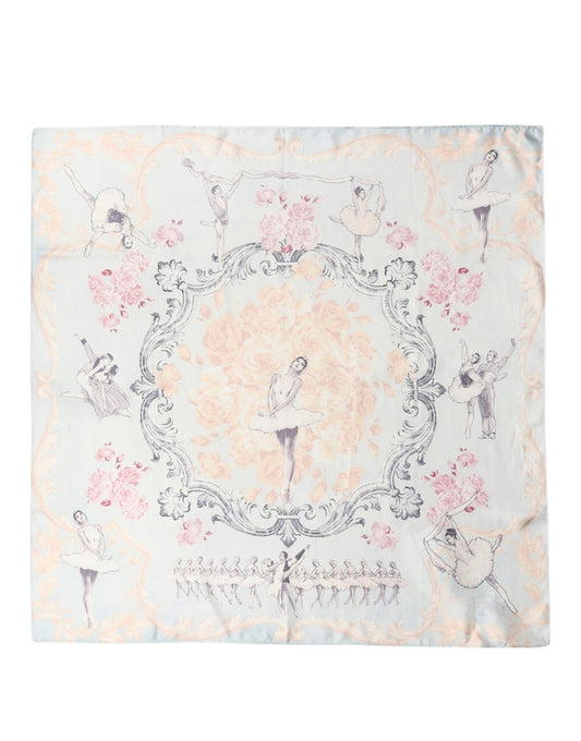 Dolce & Gabbana Men Multicolor Ballerina Floral Foulard Scarf