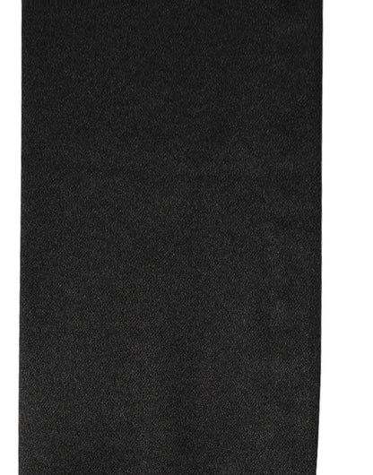 Dolce & Gabbana Men Black Satin Silk Fringed Neck Shawl Scarf