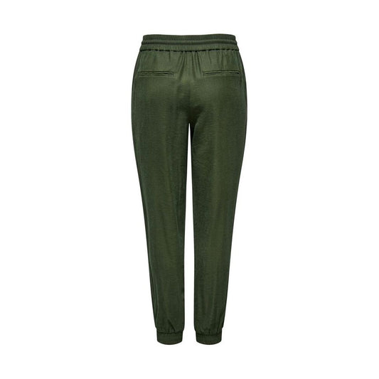 Only Green Viscose Casual Pants