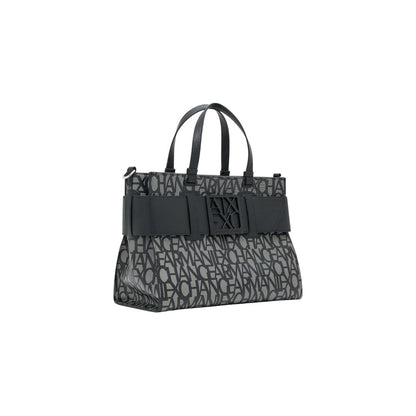 Armani Exchange Black Cotton Handbag