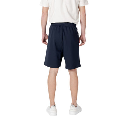 EA7 Emporio Armani Blue Cotton Bermuda Shorts