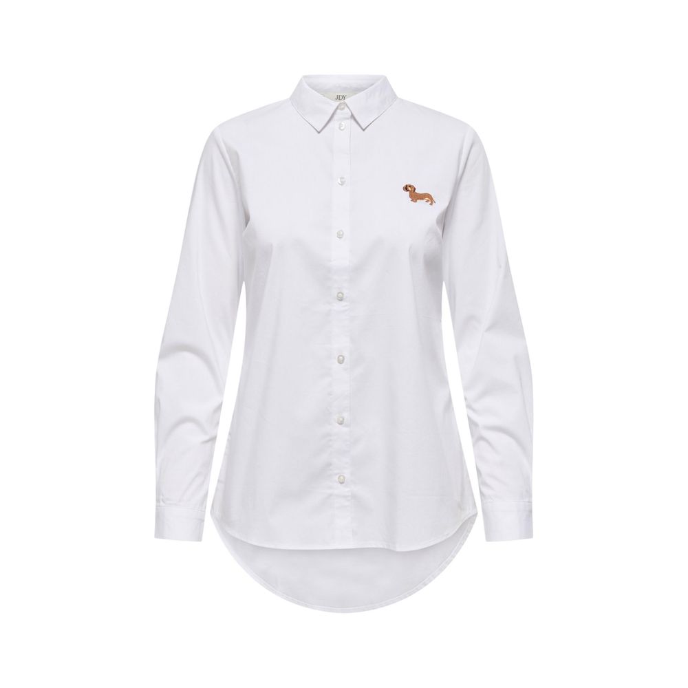 Jacqueline De Yong Cream Cotton Blouse