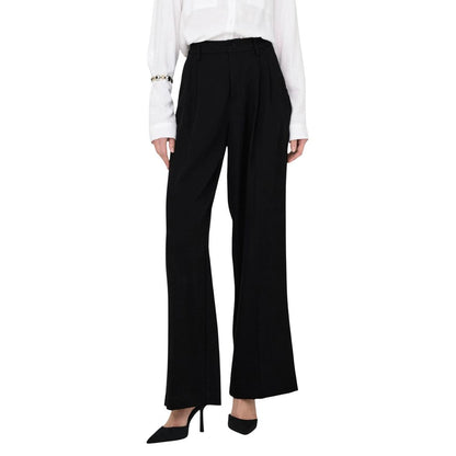Jacqueline De Yong Black Viscose Casual Pants