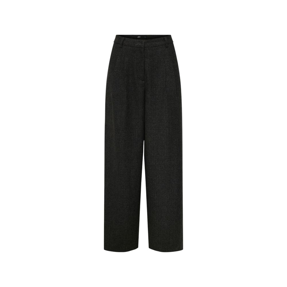 Jacqueline De Yong Black Polyester Flared Pants